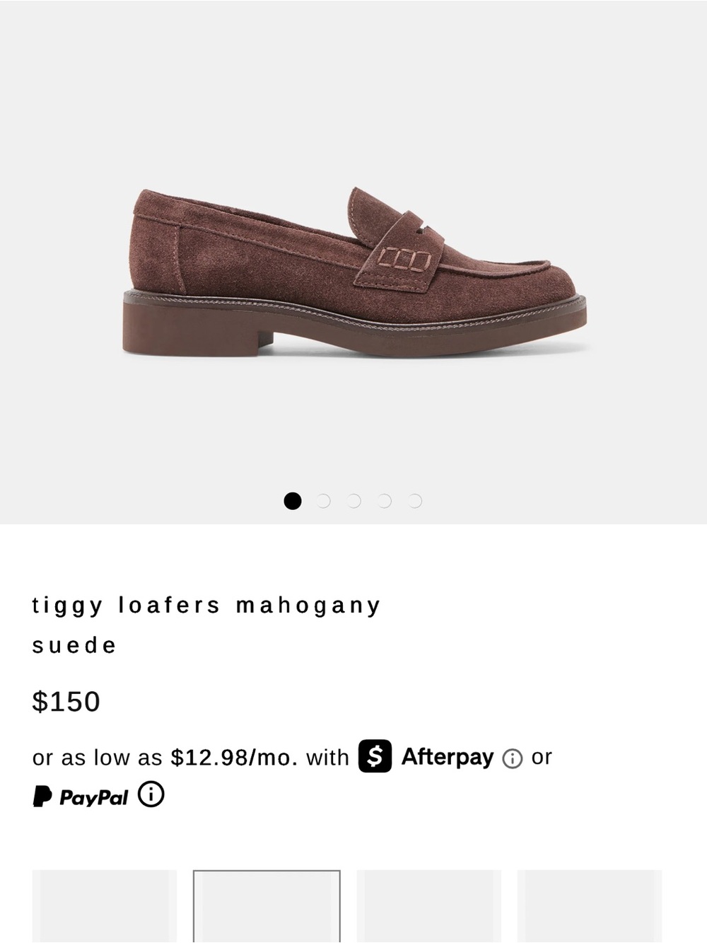 Dolce Vita TIGGY Loafers – Mahogany Suede – Worn Once